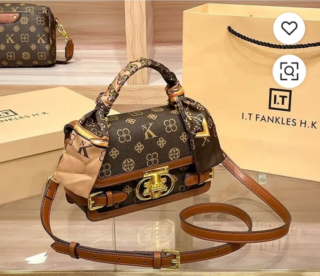 Monogram Mini Flap Bag in Cognac Monogram